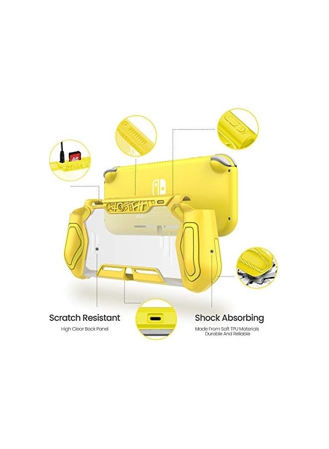 PROMASS Smart Switch Lite Protective Case for Nintendo, Daily Gift Ergonomic Sturdy Full Protection Gift Idea with Thumb Grip Caps Sturdy Lite Case Full Protection Case for Family Happy Hours - Image 2