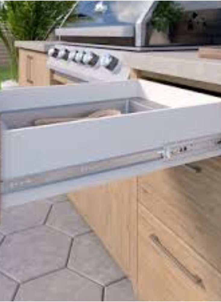 KNP KNP Soft Closing Sliding Drawer Rail in 20 inches provides smooth and silent operation, designed to ensure drawers close gently and quietly.  - Image 5