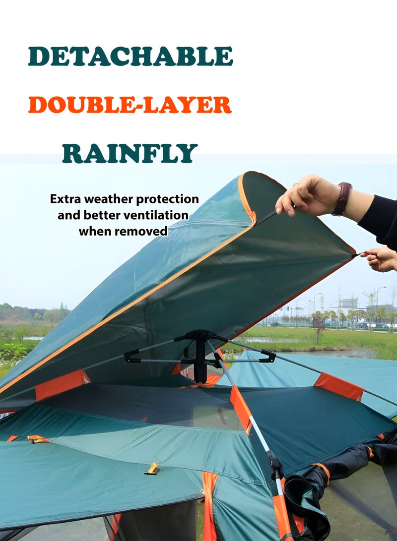 DBLEW Automatic Pop-Up Camping Tent | 6-8 Persons | Waterproof, Ventilated, Easy Setup | 240×240×144 cm - Image 2