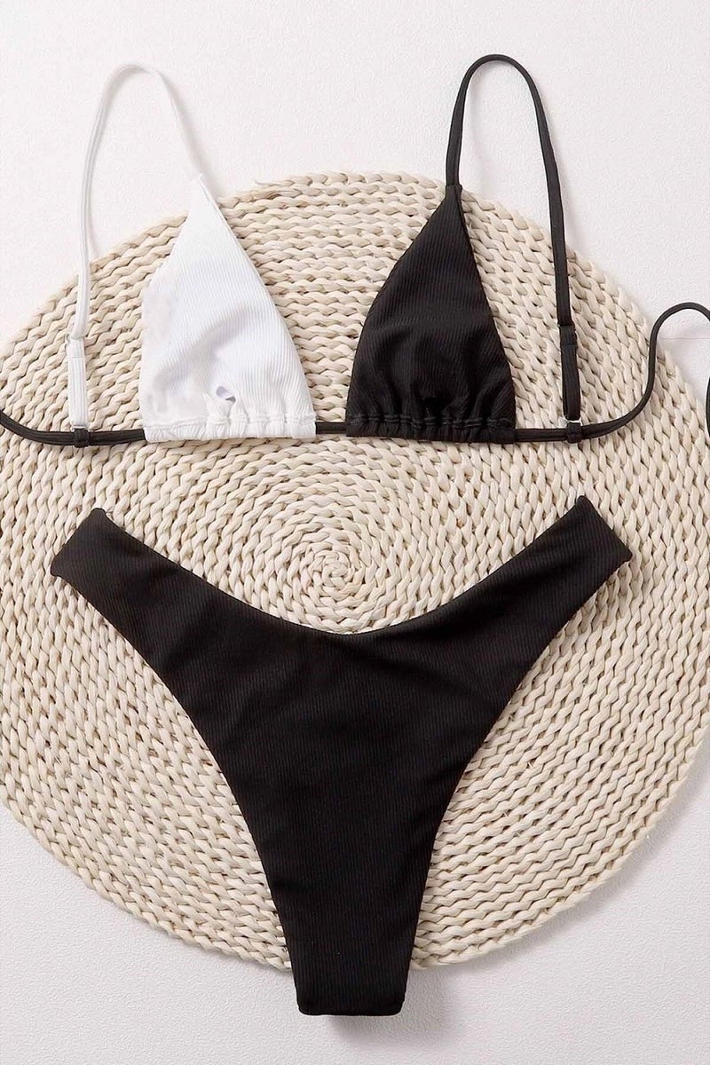 Angelsin Black And White Bikini Top Multicolor  - Image 2
