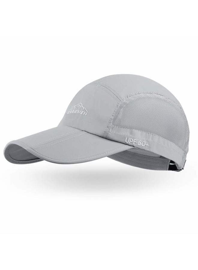 ELLEWIN Summer Baseball Cap with Long Large Bill Quick Dry Mesh Back UPF50 Cooling Portable Sun Hats for Sports Golf Running Fishing Outdoor Research - - - Image 1