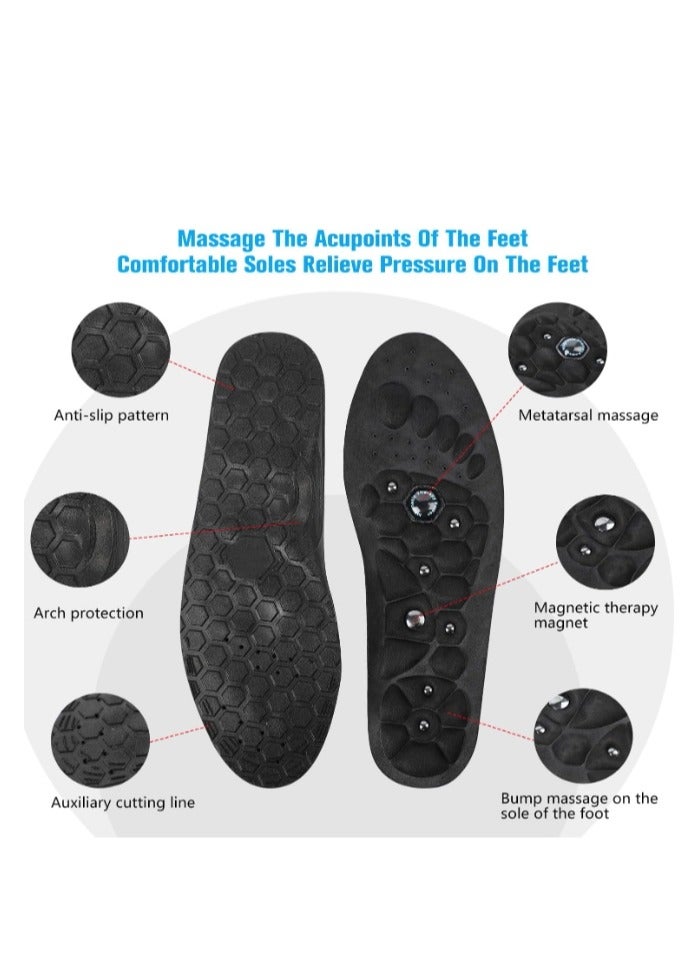 OASIS-TH Magnetic Insoles, Acupressure Insoles, Magnetic Insoles, Foot Acupressure Insoles, Orthopedic Insoles for Women & Men Size L - Image 3