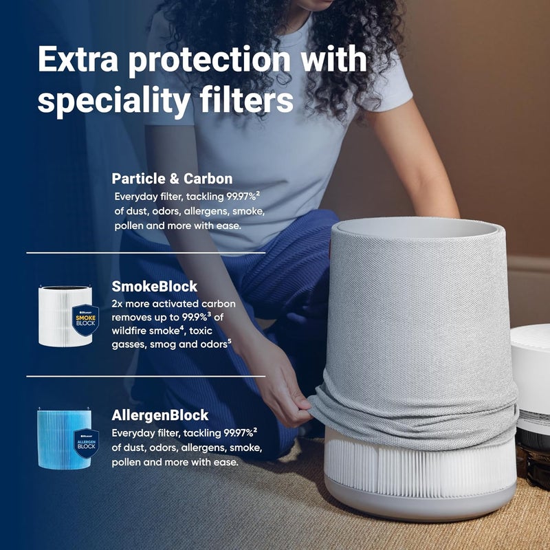 BLUEAIR Blue Pure 211i Max Air Purifier for Large Rooms up to 141 m² - Smart, Quiet, with HEPA Silent Technology - Removes Allergens, Pet Hair, Smoke, Dust and Mould - Ideal for Home & Pets - Image 4