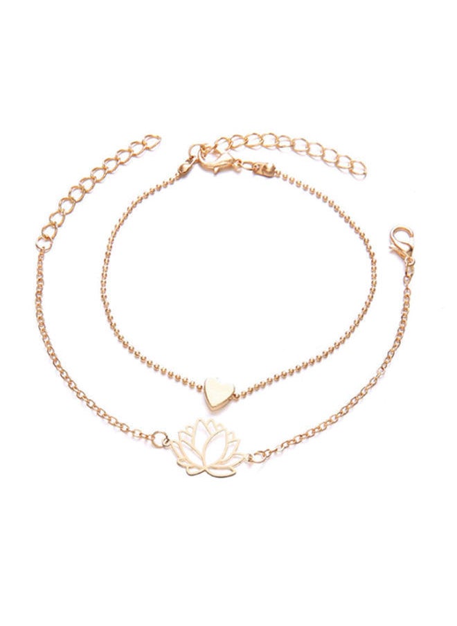 NIBEMINENT - 2-Piece Alloy Vogue Anklet Chain - Image 1
