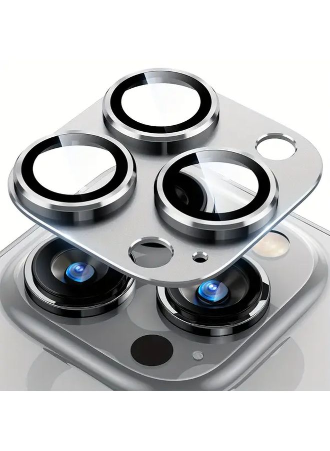 Silvery Tempered Glass Camera Lens Protector For iPhone 11 Pro 9H Hardness Scratch Resistant - Image 1