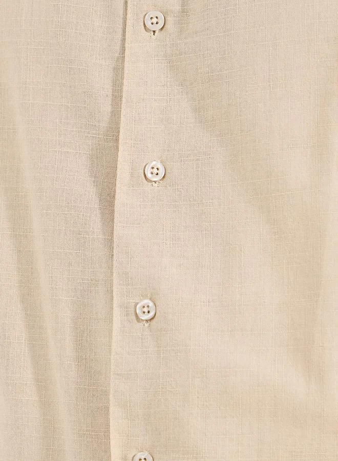 ستايلي Cotton Long Sleeves Resort Collar Shirt