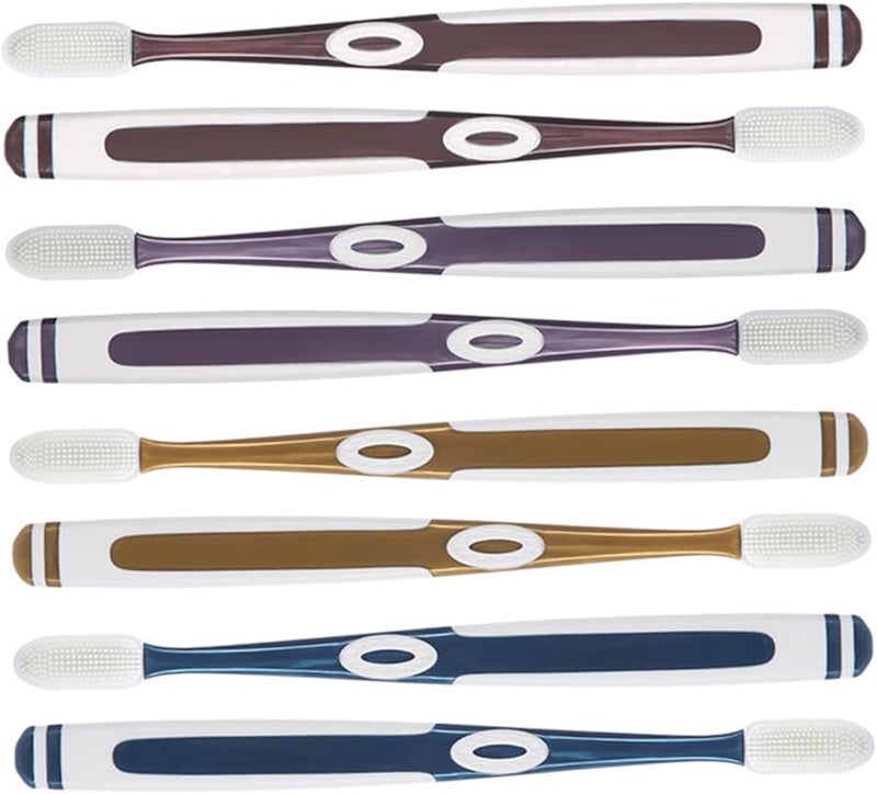 8Pcs Soft Bristle Toothbrush For Adults Sensitive Teeth Non Slip Grip Oral Care - Image 1