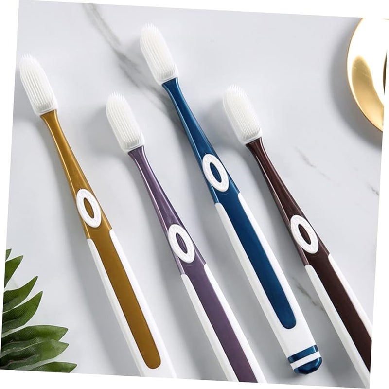 8Pcs Soft Bristle Toothbrush For Adults Sensitive Teeth Non Slip Grip Oral Care - Image 3