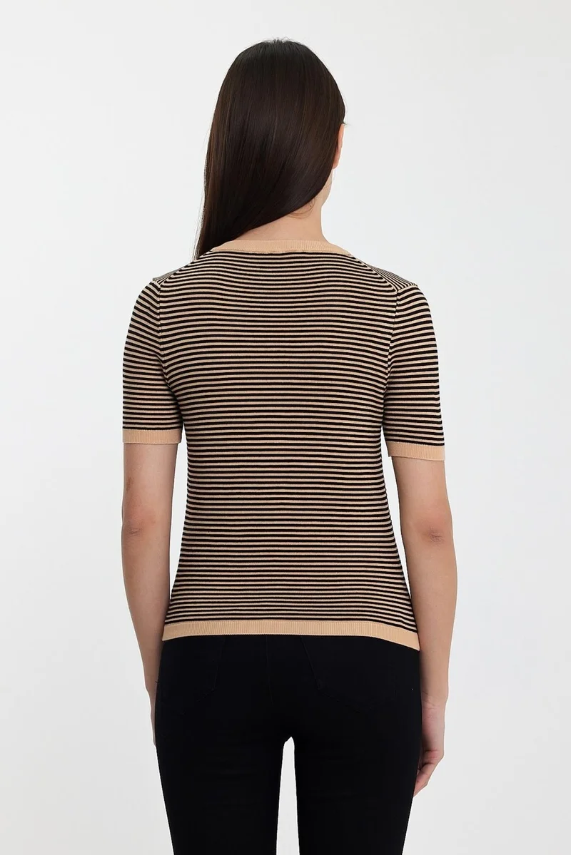 Alexander Gardi Striped V-Neck SWEATER(A92062-S)