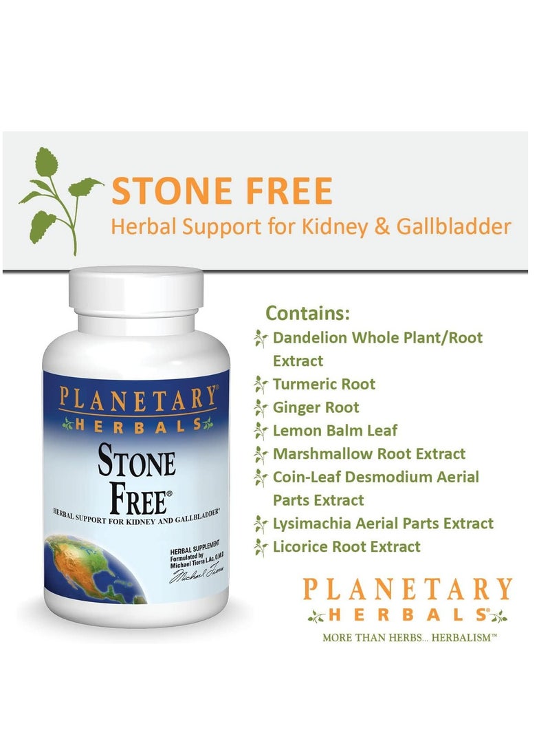 PLANETARY HERBALS Stone Free 820 mg Herbal Support for Kidney and Gallbladder 180 Tablet - Image 4