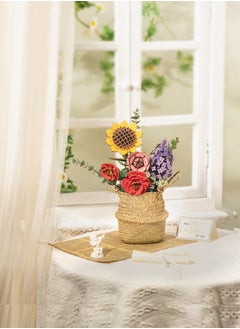 Robotime Rowood DIY Wooden Flower Bouquet 3D Wooden Puzzle Decorative DIY Crafts/Birthday Gifts/Home Decor For Girls&Boys Teens&Adults  - Image 5