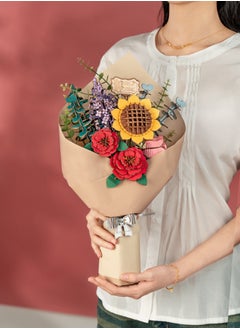 Robotime Rowood DIY Wooden Flower Bouquet 3D Wooden Puzzle Decorative DIY Crafts/Birthday Gifts/Home Decor For Girls&Boys Teens&Adults  - Image 3