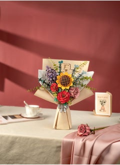 Robotime Rowood DIY Wooden Flower Bouquet 3D Wooden Puzzle Decorative DIY Crafts/Birthday Gifts/Home Decor For Girls&Boys Teens&Adults  - Image 2