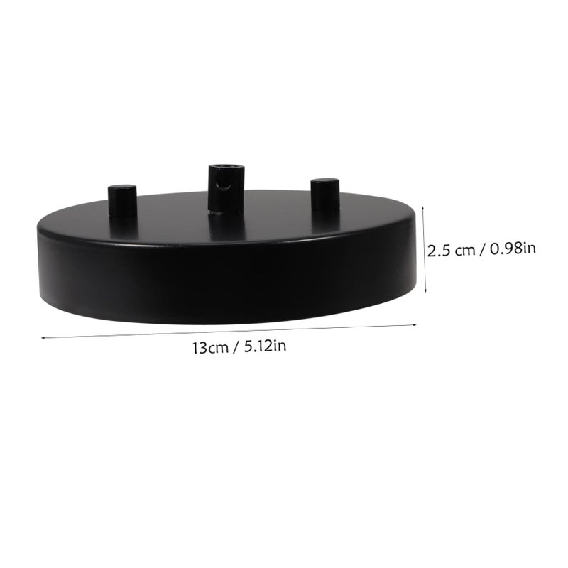 Black Ceiling Canopy Light Fixture Kit Easy to Install Pendant Mounting Plate for Home and Commercial Spaces - Image 3