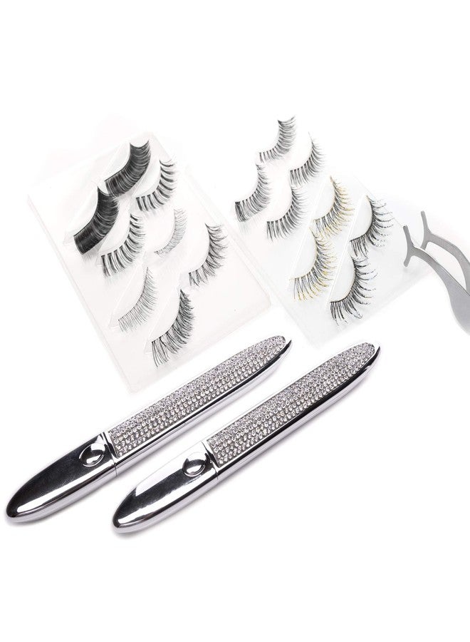 KC Republic Woman Eyelash Extensions Starter Kit, Eyeliner Glue, Remover Pen, Reusable Lashes, Eyelash Cleanser, 3-D Mascara, Mircobrushes, Instruction Sheet, and Travel Case Storage Bag - Image 3