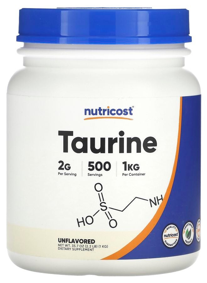 Nutricost Taurine Unflavored 35.7 oz (1 kg)