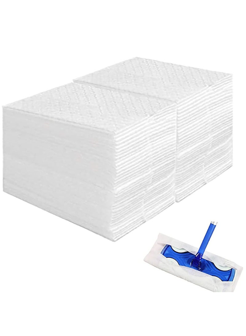 Mop Cloths, Disposable Refills Dry Sweeping Pad Refills PET Wipes, for Floor Mopping and Cleaning Disposable Dusting Cloths Electrostatic Cloths Unscented 60 Counts - Image 1