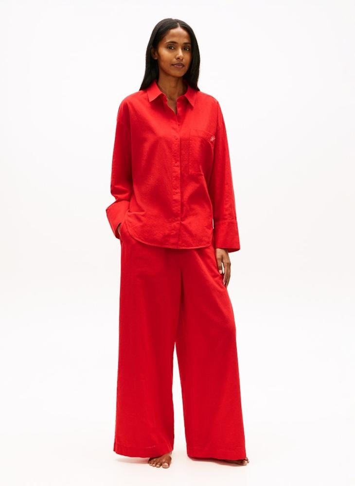 TOMMY HILFIGER Oversized Fit Cover-Up Shirt With Linen - Image 4