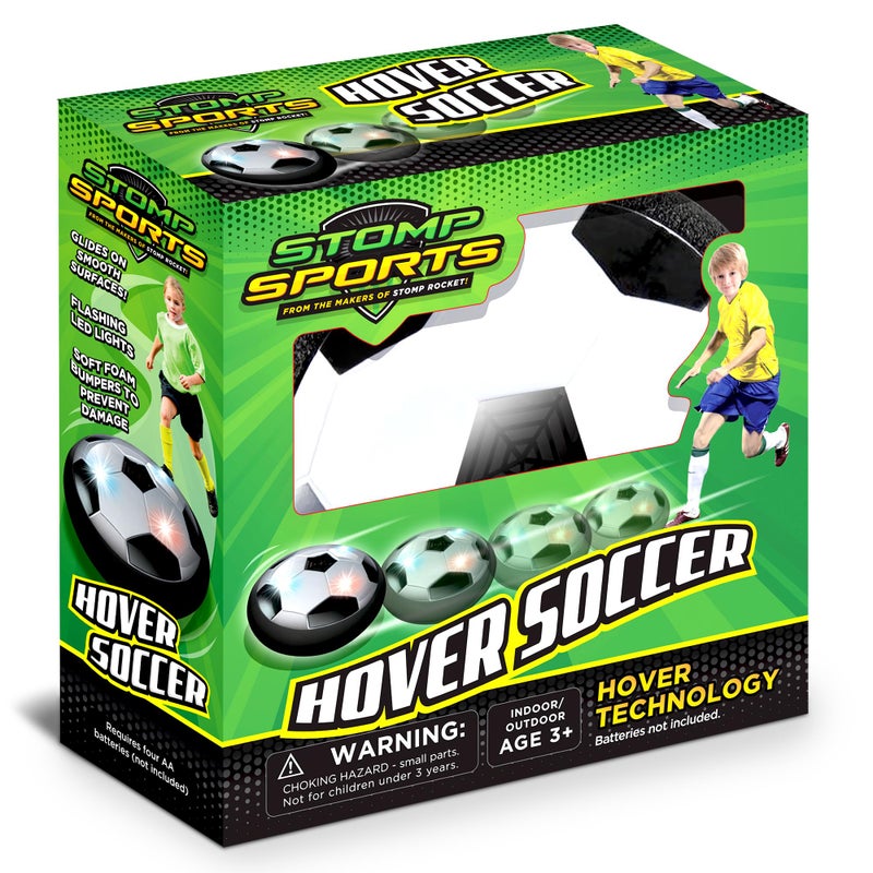 Stomp Rocket Hover Soccer Easter Basket Stuffers for Kids Teens Adults LED Lights and Padded Bumpers Indoor Air Soccer Toy for Boys Girls Ages 3 4 5 6 7 8 Fun Games - Image 3
