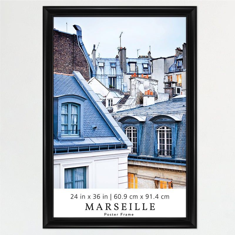 MCS Black Marseille Poster Frame 24x36 Inch 24 x 36