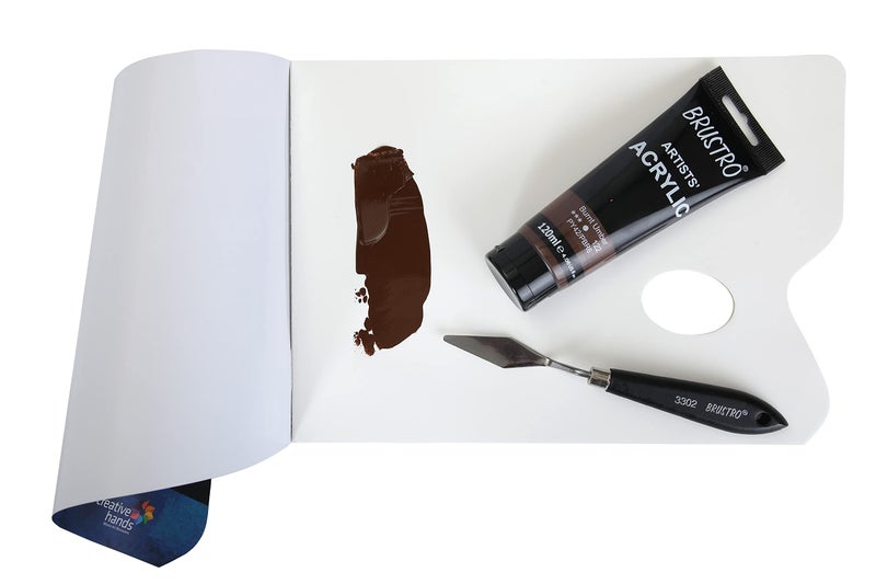 BRUSTRO Artists Acrylic Paint 120ml Burnt Umber | Ideal for Paper, Canvas, Water-Based Colours, Non-Toxic, Inter-mixable Colors, Crafters, Fine Art Students and Professionals - Image 3