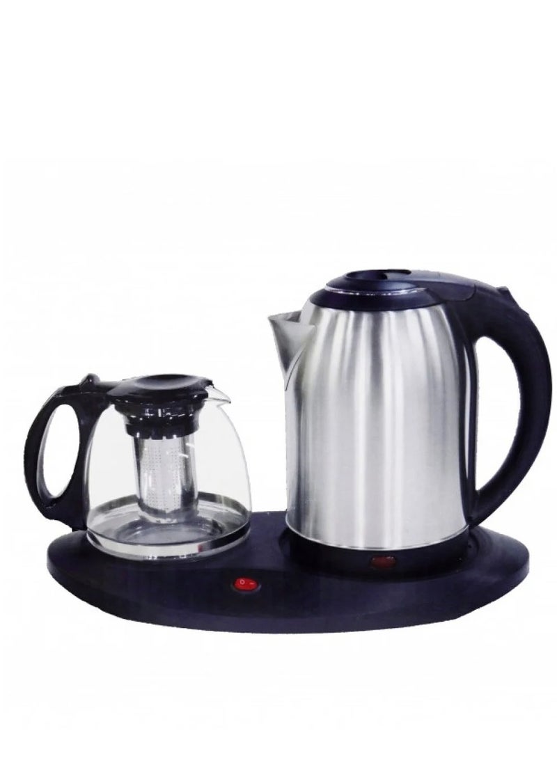 KROOS Stainless Steel Kettle Set 1.8 Liter KR-5405 Make your daily tasks easier with this water kettle set. This set features strong performance and a sophisticated design with durable materials and features 