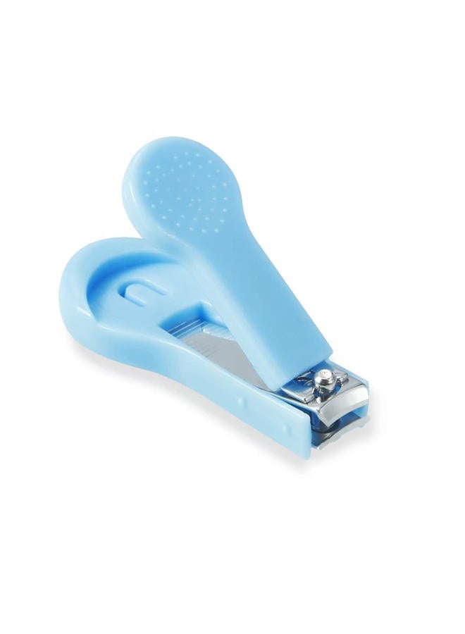 PandaEar Baby Healthcare & Grooming Kit - Baby Safety Set Comb, Brush, Finger Toothbrush, Nail Clippers, Scissors, Nasal Aspirator - Nursery Care Kit (Blue) - Image 4