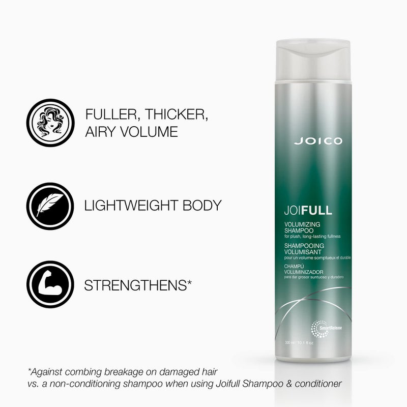 Joico JoiFULL Volumizing Shampoo & Conditioner Set | Plush & Long-Lasting Fullness | Boost Shine | For Fine/Thin Hair - Image 2