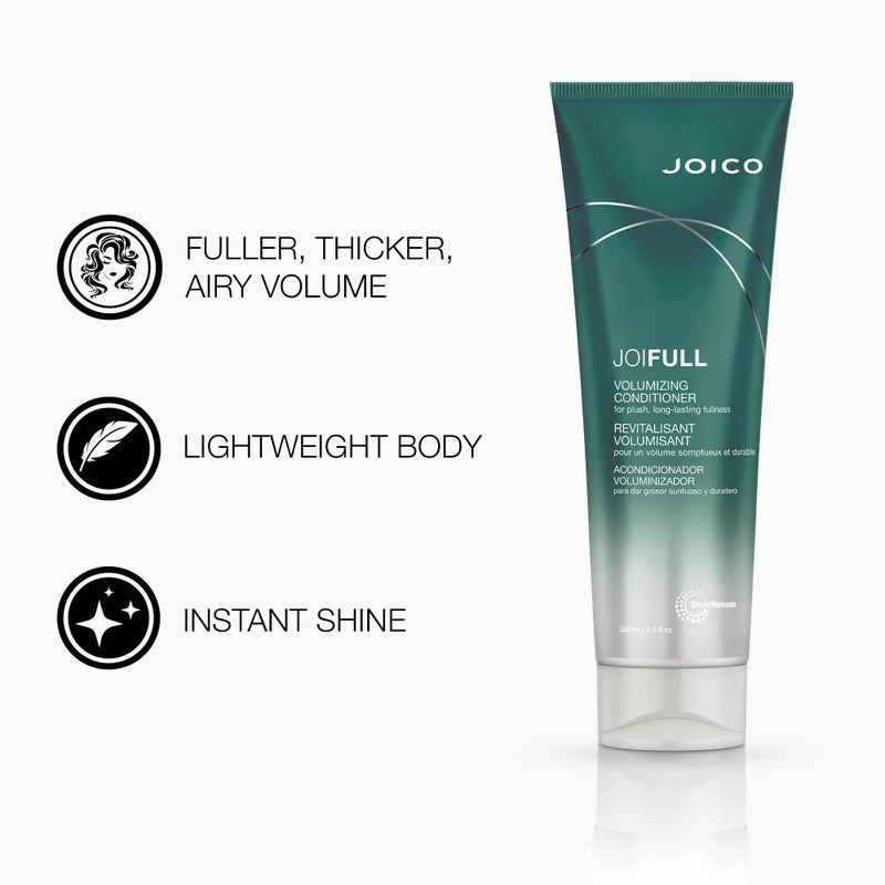 Joico JoiFULL Volumizing Shampoo & Conditioner Set | Plush & Long-Lasting Fullness | Boost Shine | For Fine/Thin Hair - Image 3