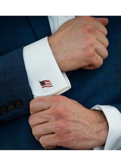 American Usa Flag Cufflins Set For Men With Gift Case Waving Stars And Stripes Flag Men'S Cufflinks Jewelry Set For Wedding Party Anniversary Business Events Tuxedo Dress (Silver) - pzsku/ZE959947EEB4917BDC7E0Z/45/_/1735816699/1ed3acd7-48e2-4cde-b735-24e06e4d6b01