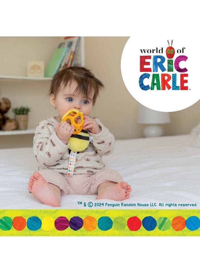 Kids Preferred Eric Carle Very Hungry Caterpillar Busy Bee Chime Toy with Silicone Gummi Ogobolli - Makes Sound When Shaken and Great for Teething - Hanging Loop for On The Go - Image 4