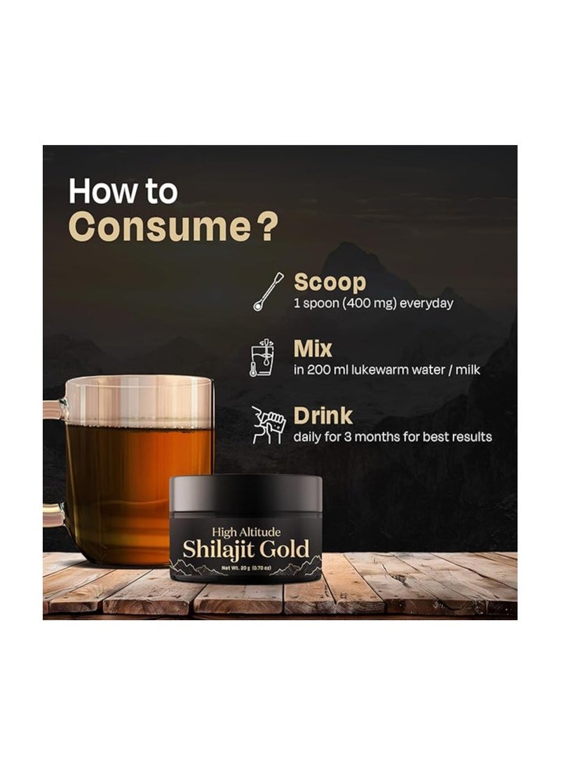 Auric Shilajeet Gold Resin 20g (Pack of 3) - Image 3