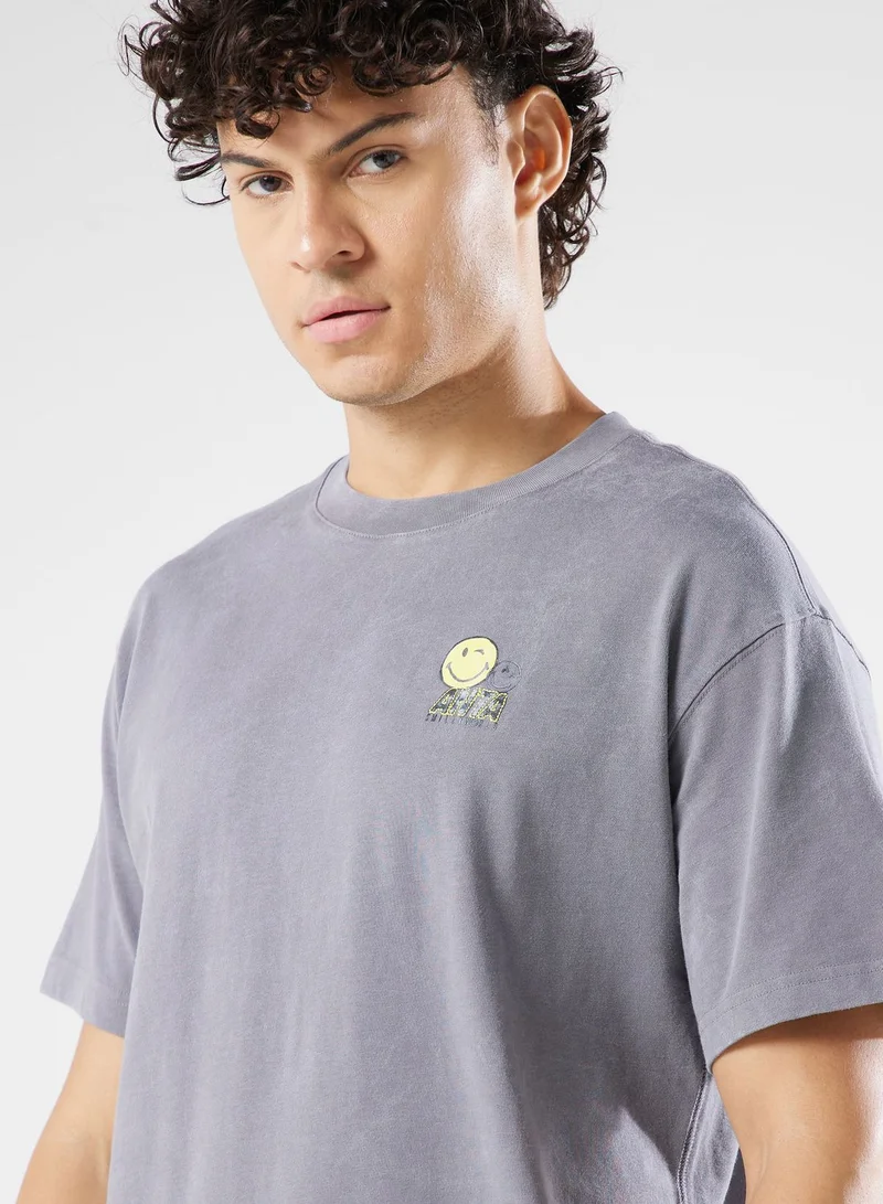 ANTA Smiley Printed T-Shirt