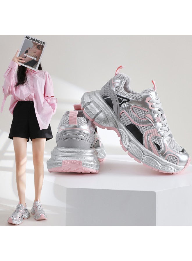 ZHR Instantly Add 5cm】chunky Platform Casual Sneakers, Versatile Dad Shoes For Women Spring And Summer Women's Shoes, Ladies' Footwear - Image 2