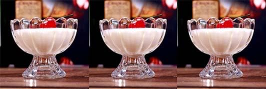 1st Time Stylish Ice Cream Bowl for Ice Cream, Dessert and Pudding, Clear, 100 Ml, 9.5 X 9.5 X 8 Cm - Image 3