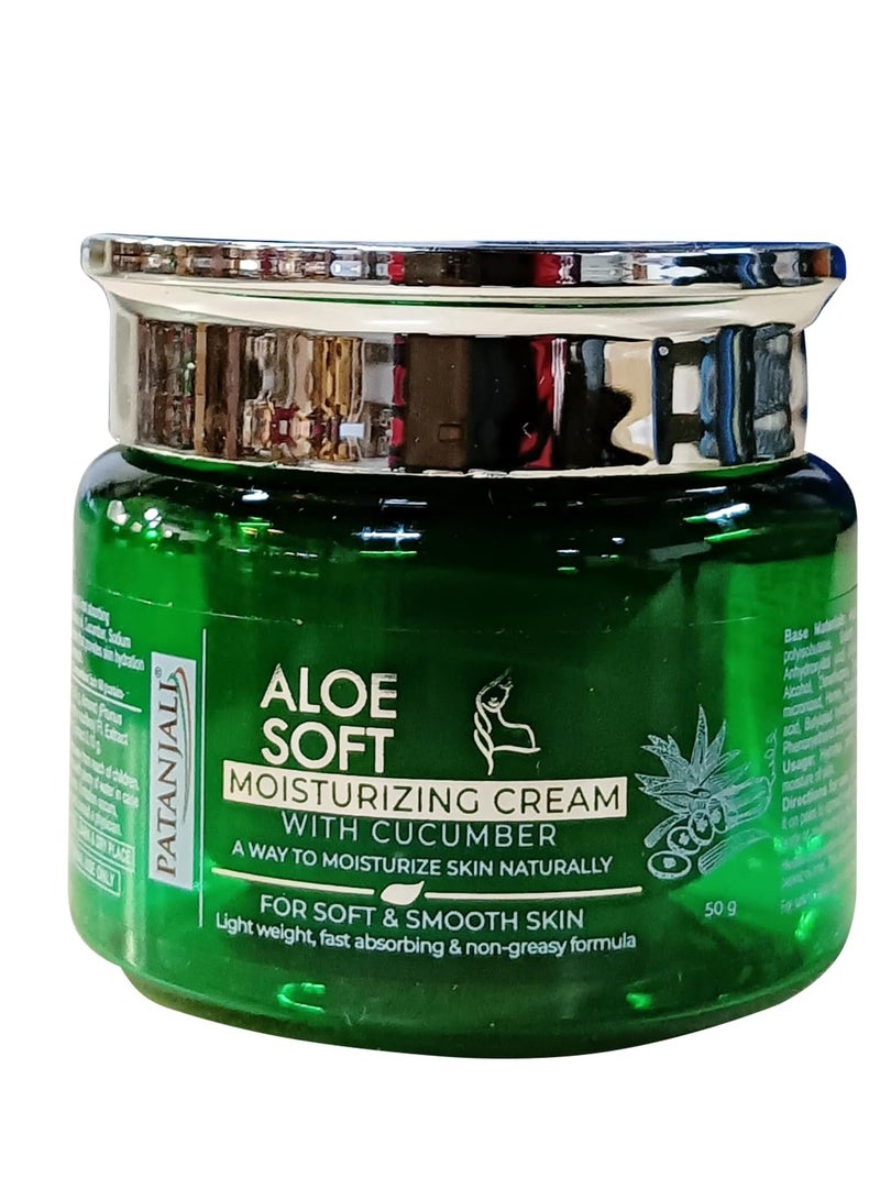 Patanjali Aloe Soft Moisturizing Cream 50-Grm - Image 1