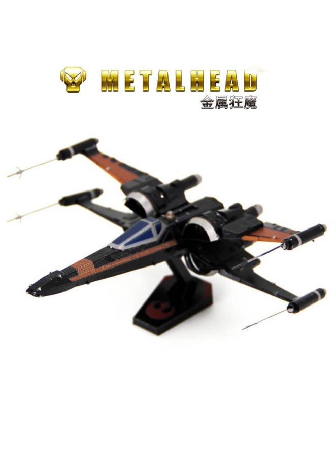 Generic - Metal Assembled Model Color Star Wars X-Wing R2D2 Millennium Falcon ATAT Model Puzzle Toy-Color:Colorful Kelon Command Shuttle - Image 1