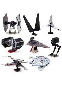 Generic Metal Assembled Model Color Star Wars X-Wing R2D2 Millennium Falcon ATAT Model Puzzle Toy-Color:Colorful Kelon Command Shuttle  - Image 2