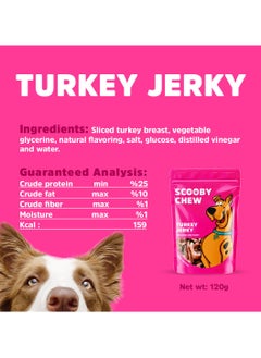 Scooby Chew Turkey Jerky Dog Treats 150g  - Image 5