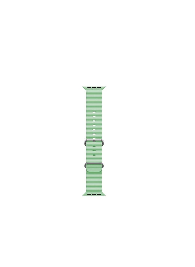 GULFLINK - Adjustable Loop Sport Fluoroelastomer Breathable Watch Band for Apple Watch 38/40/41mm Green - Image 1