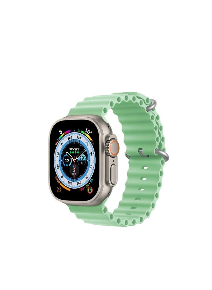 GULFLINK - Adjustable Loop Sport Fluoroelastomer Breathable Watch Band for Apple Watch 38/40/41mm Green - Image 1