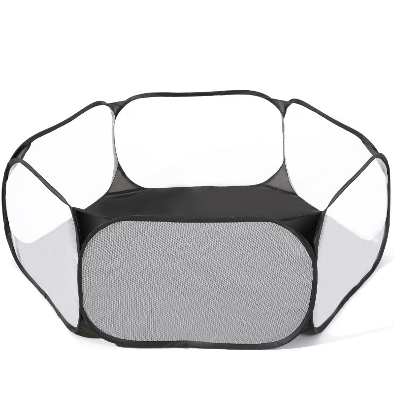 Heopeis Kids Ball Pit Large Pop Up Toddler Ball Pits 47inches Play Tent for Toddlers Girls Boys for IndoorOutdoor Play Tent with Carry Tote Balls Not Included Black - Image 3