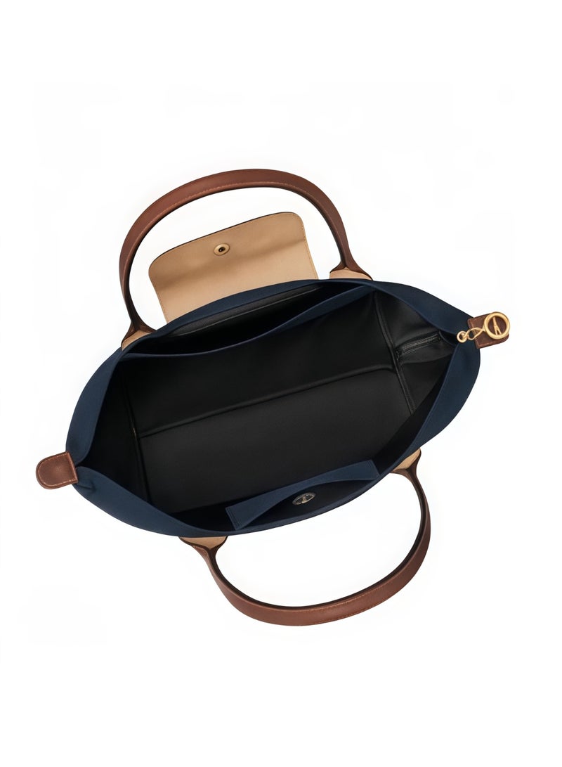 Longchamp Medium Tote Bag for Women,Space Saver Bag Foldable Bag With Zipper Shoulder Bag, Handbag for Travel, Work - Image 5