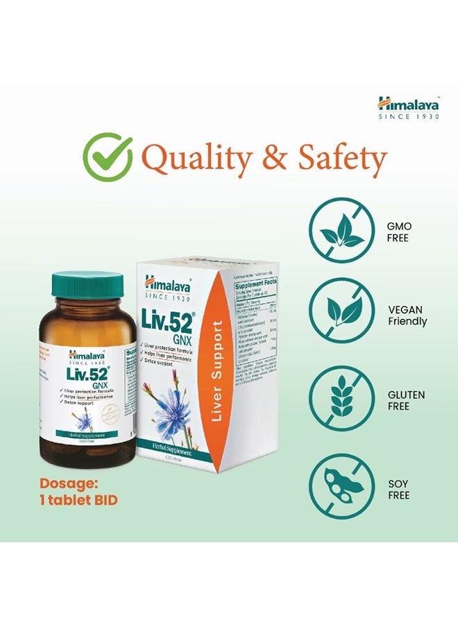 Himalaya Liv52 Gnx Tabs 60'S Liver Support  - Image 3