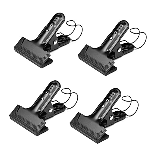 KAGYOKU Backdrop Spring Clamps With Hook- 4 Pack of 4" Heavy Duty Clips for Photography Background Stands, Woodworking & Home Improvement Projects - Image 1