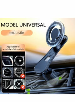 Generic MagSafe Compatible 360° Rotating Magnetic Car Phone Mount - Universal Holder for iPhone 12/13/14 Pro Max & All Smartphones (Black)  - Image 3