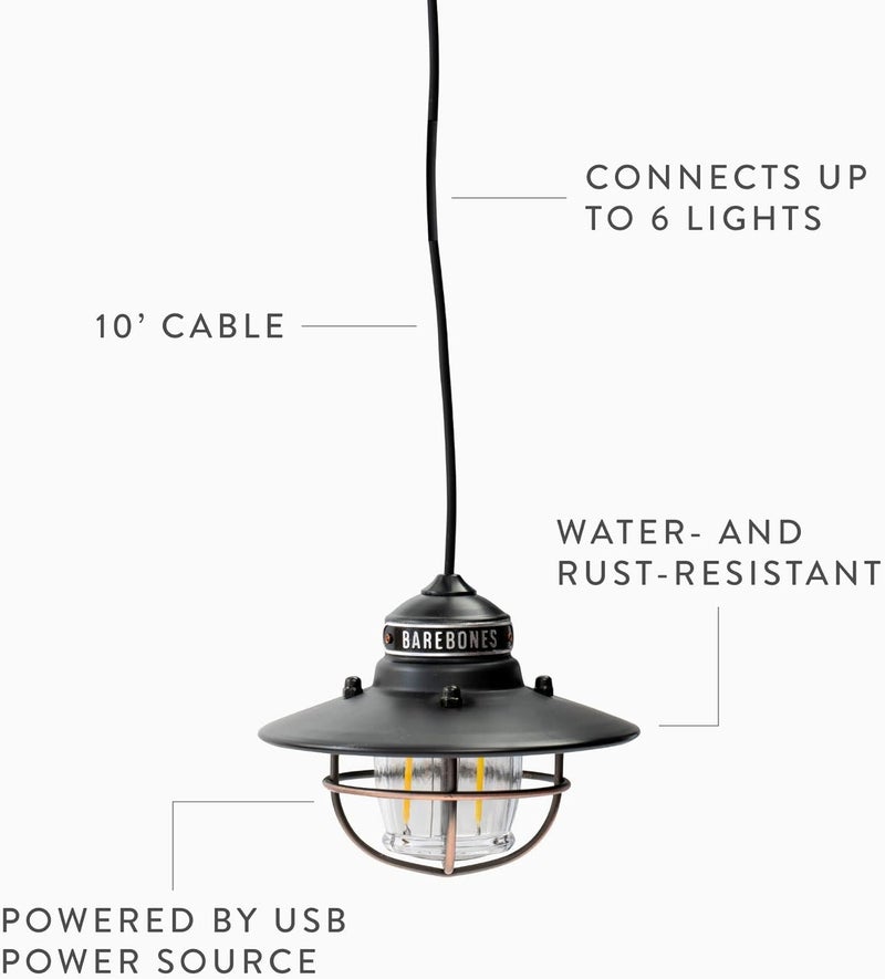 Barebones Living Edison Pendant Light - Antique Bronze - Image 4