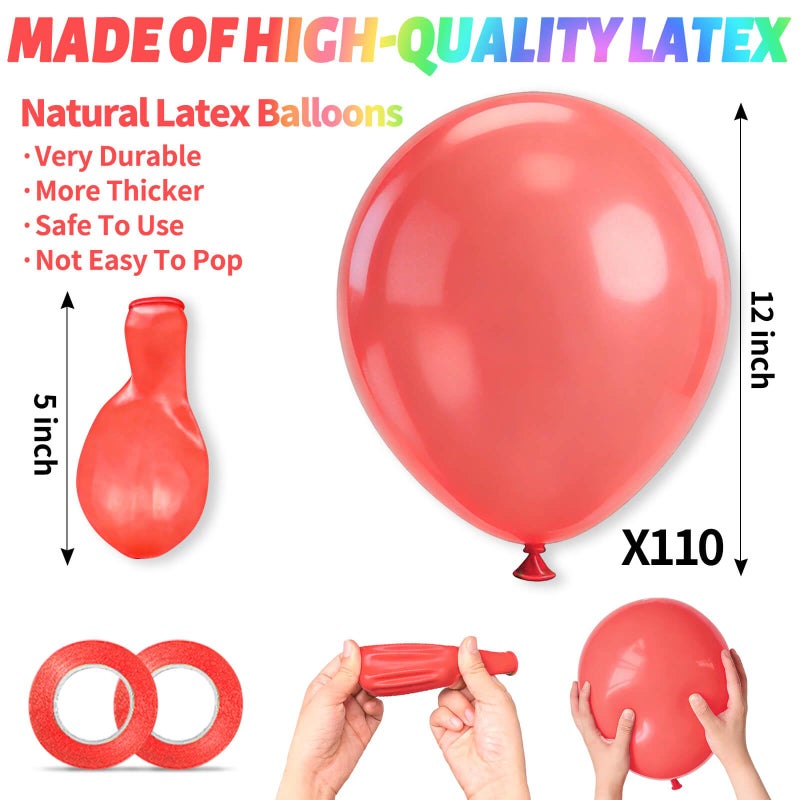 KUULBELA 110pcs Pastel Balloons 12 Inch, Pastel color balloons Assorted Latex Ballons for Birthday Party DecorationsBaby Shower Wedding(with 2 Ribbons). - Image 3