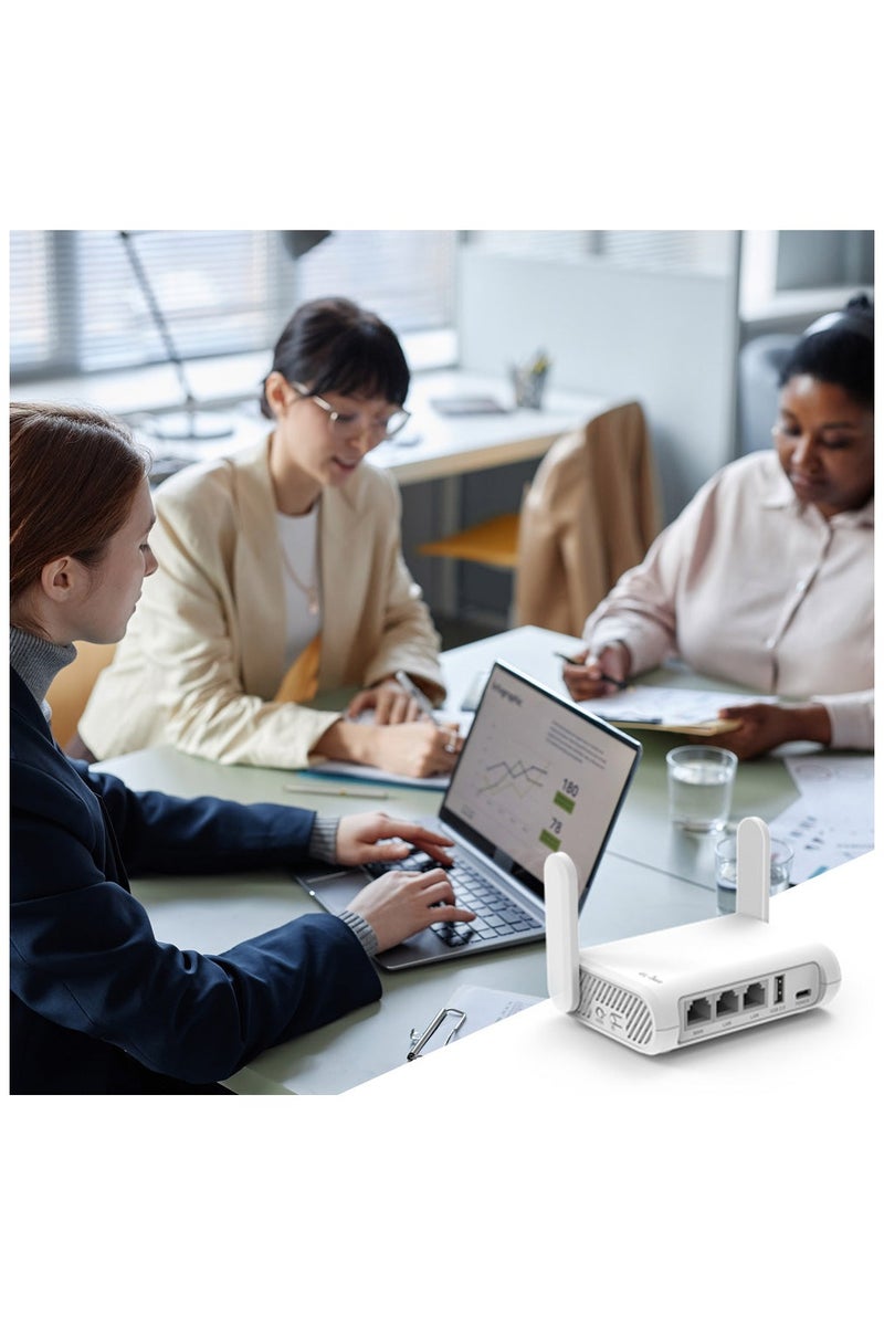 GL.iNet GL-SFT1200 (Opal) Secure Travel WiFi Router, AC1200 Dual Band Gigabit Ethernet Wireless Network, IPv6 USB 2.0, Repeater Bridge Access Point Mode, Router for Public Use, Easy Setup with Guide