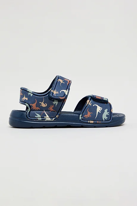 R&B Printed Velcro Sandals